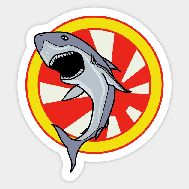 Japanese shark Sticker by Rebelllem